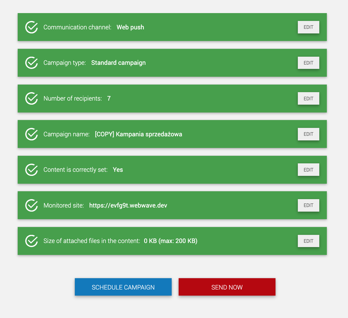 Web push campaigns – iPresso - Help Center
